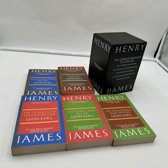 Henry James Complete Biography by Leon Edel Box Set 5 Books Excellent Condition - Picture 1 of 4